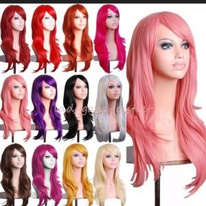 Dark purple wig cosplay